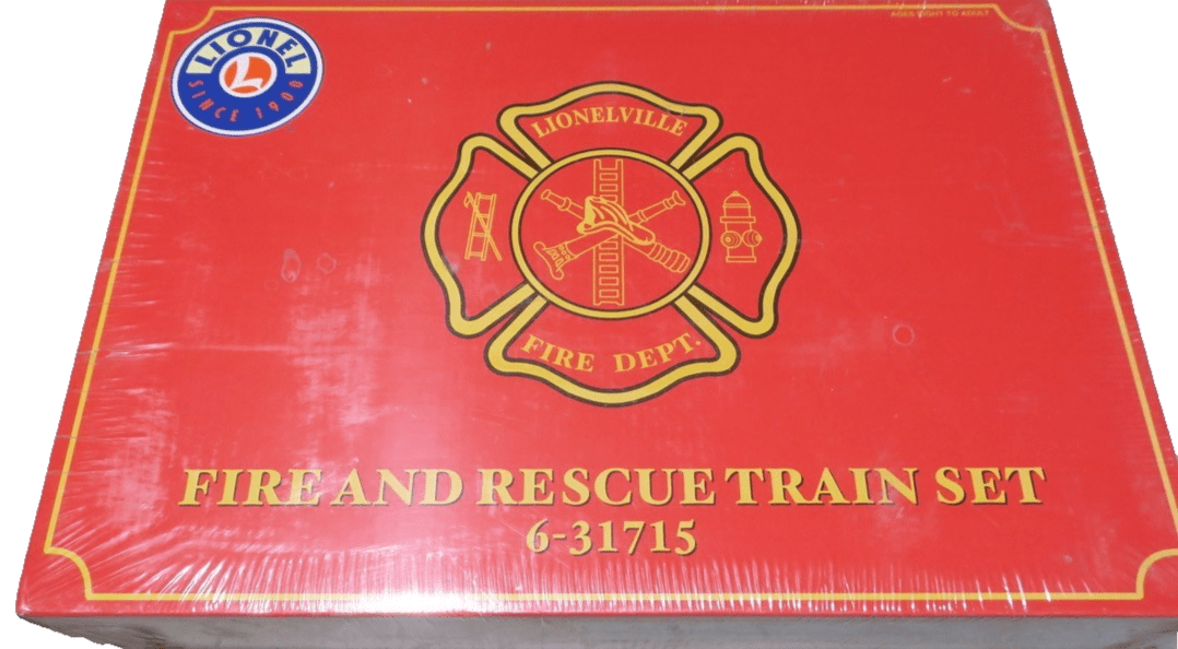 LIONEL 6-31715 FIRE AND RESCUE TRAIN SET O-GAUGE LIONELVILLE FIRE DEPT. NIB RARE - WISE GUYS HOBBIES LLC