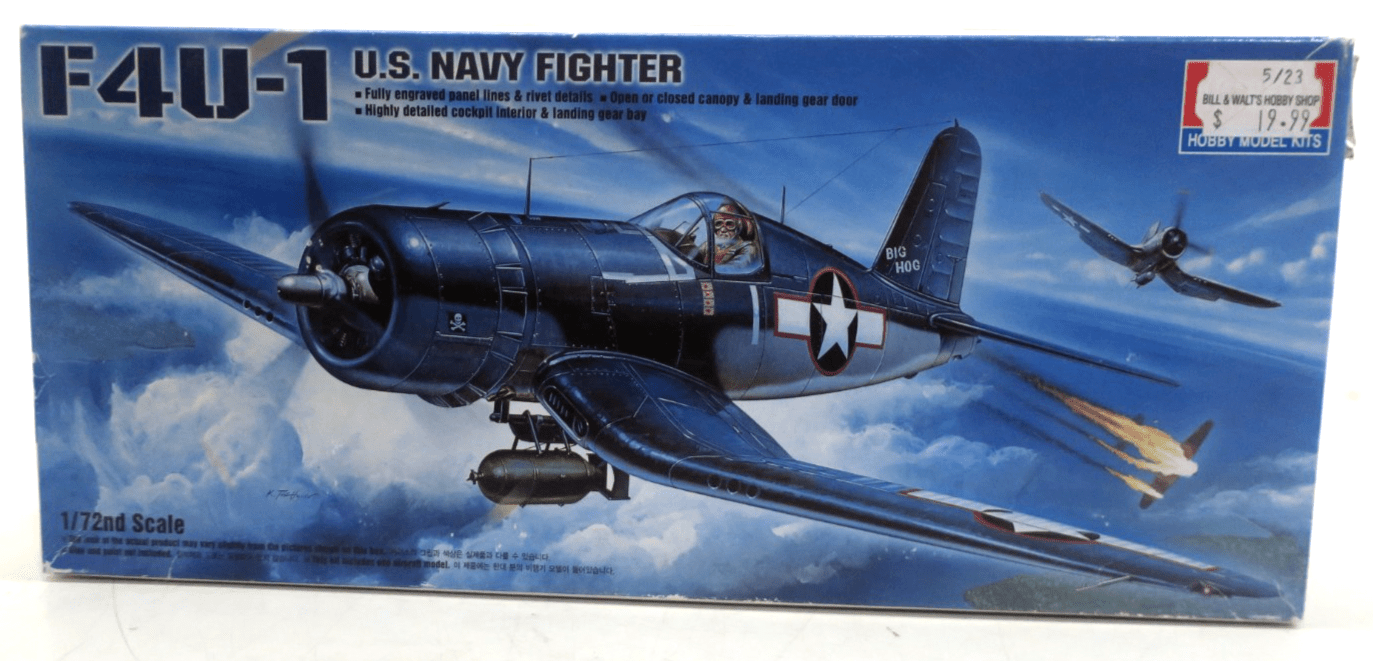 Academy 1/72 F4U-1 U.S. Navy Fighter Plastic Model Kit 12457 - WISE GUYS HOBBIES LLC