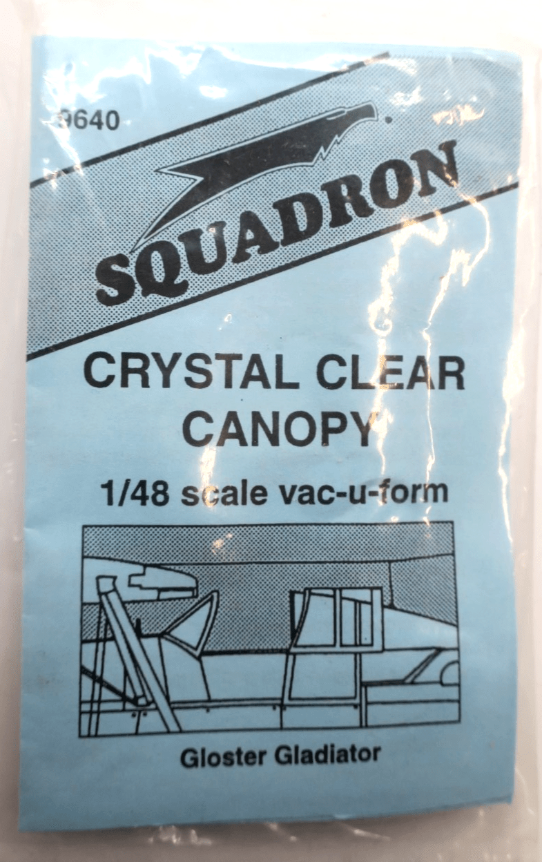 Squadron 1/48 Gloster Gladiator Canopy Part 9640 - WISE GUYS HOBBIES LLC
