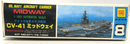 Vintage Otaki 1/800 US Navy Aircraft Carrier Midway Motorized Model Kit - WISE GUYS HOBBIES LLC