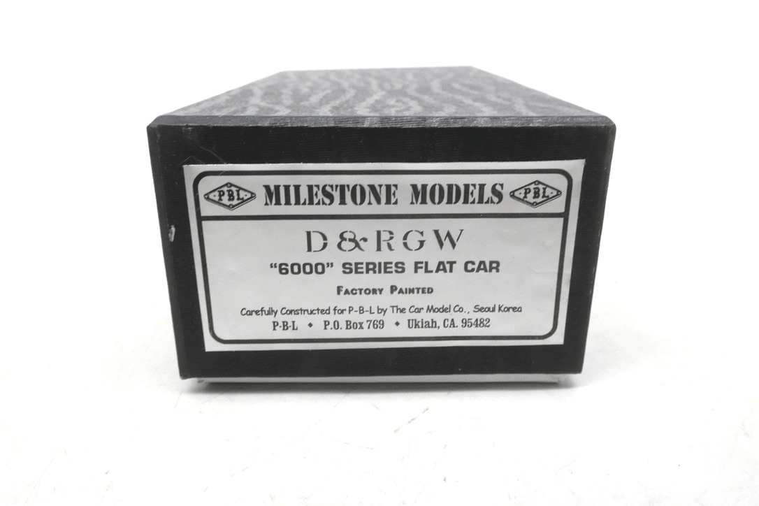 NEW! D&RGW "6000" SERIES FLAT CAR factory painted Sn3 factory painted - WISE GUYS HOBBIES LLC