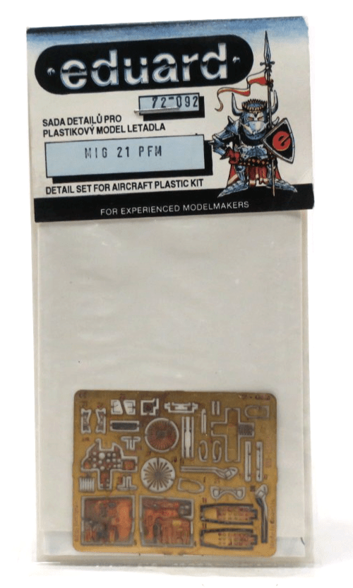 Eduard Photo Etch 1/72 MiG 21 PFM Detail Set 72 - 092 - WISE GUYS HOBBIES LLC
