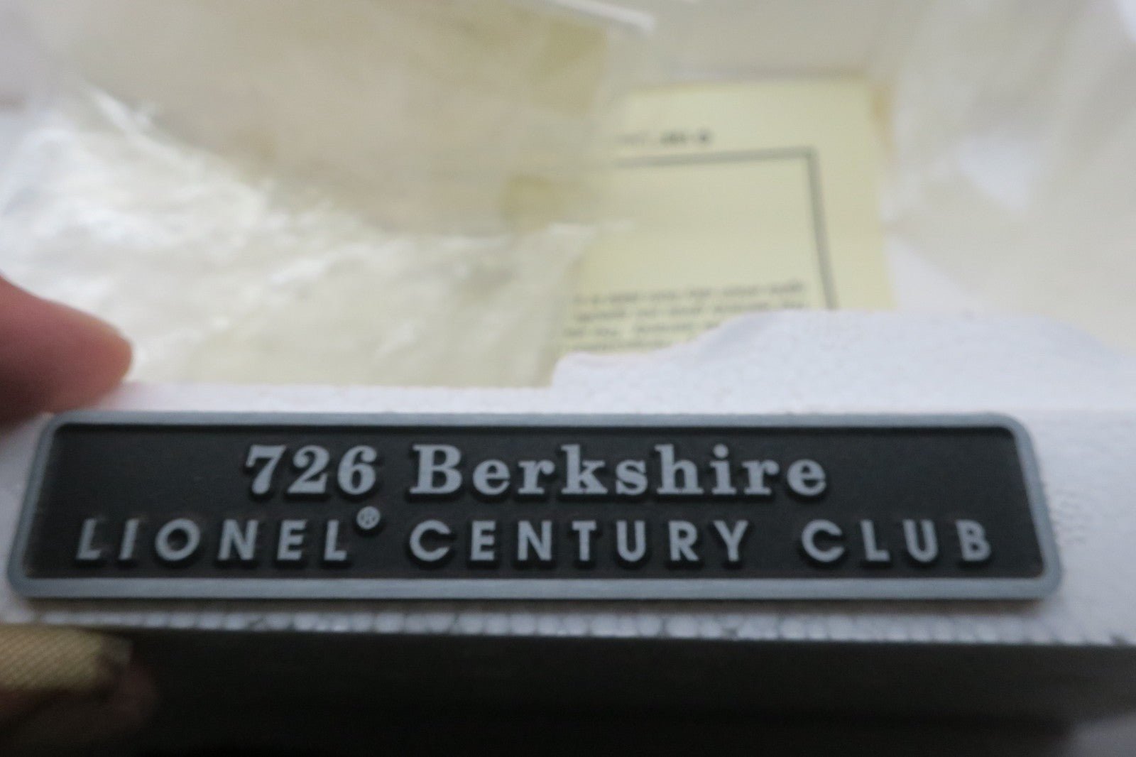 Lionel Century Club 726 Berkshire Steam Locomotive and Tender with Display Case - WISE GUYS HOBBIES LLC