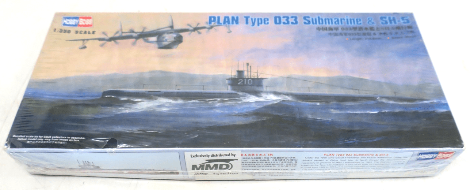 Hobby Boss 1/350 PLAN Type 033 Submarine And SH - 5 Model Kit 83515 SEALED - WISE GUYS HOBBIES LLC