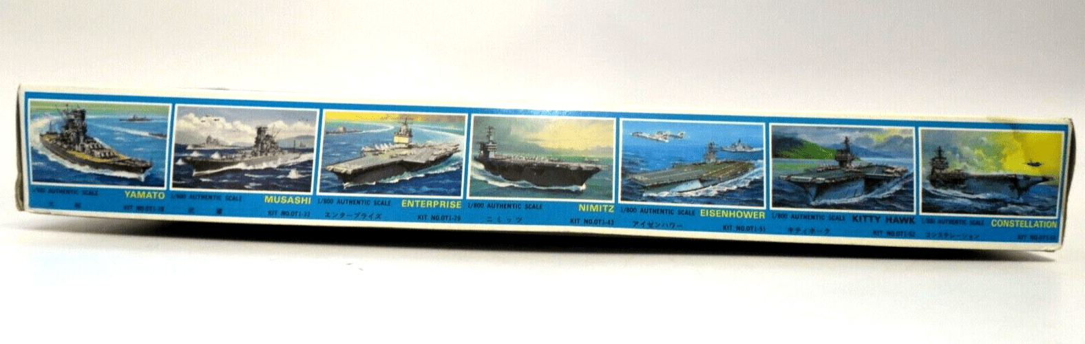 Vintage Otaki 1/800 US Navy Aircraft Carrier Midway Motorized Model Kit - WISE GUYS HOBBIES LLC