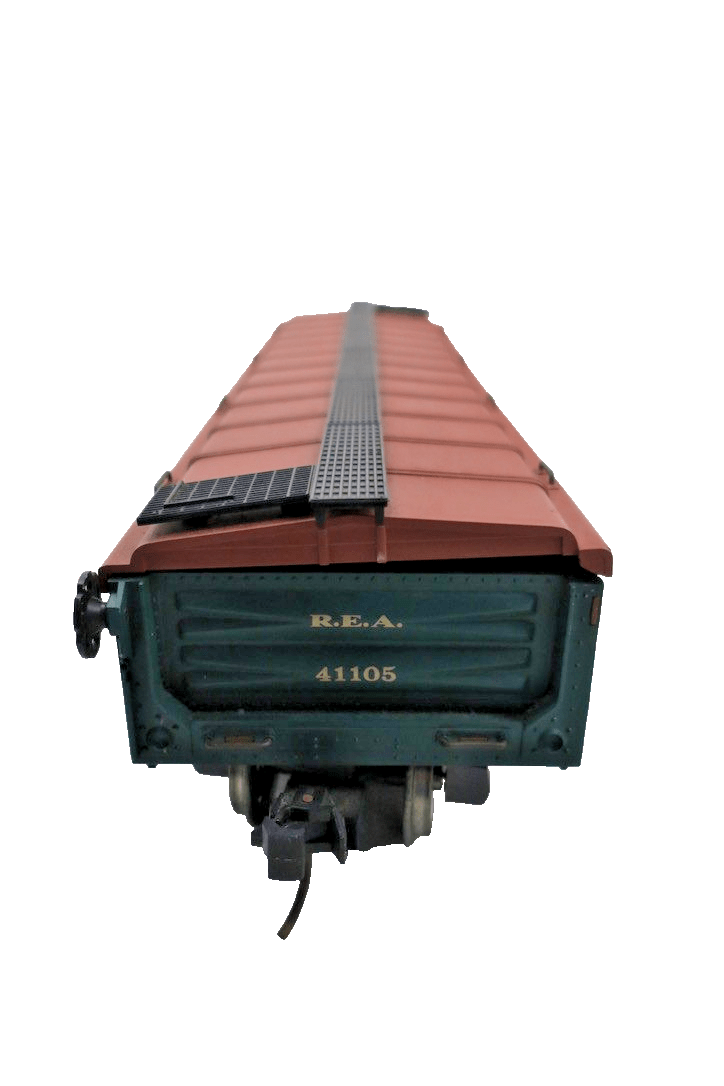 Aristocraft Railway Express Covered Gondola Car 41105 WITH WOODEN DRINK HOLDER - WISE GUYS HOBBIES LLC