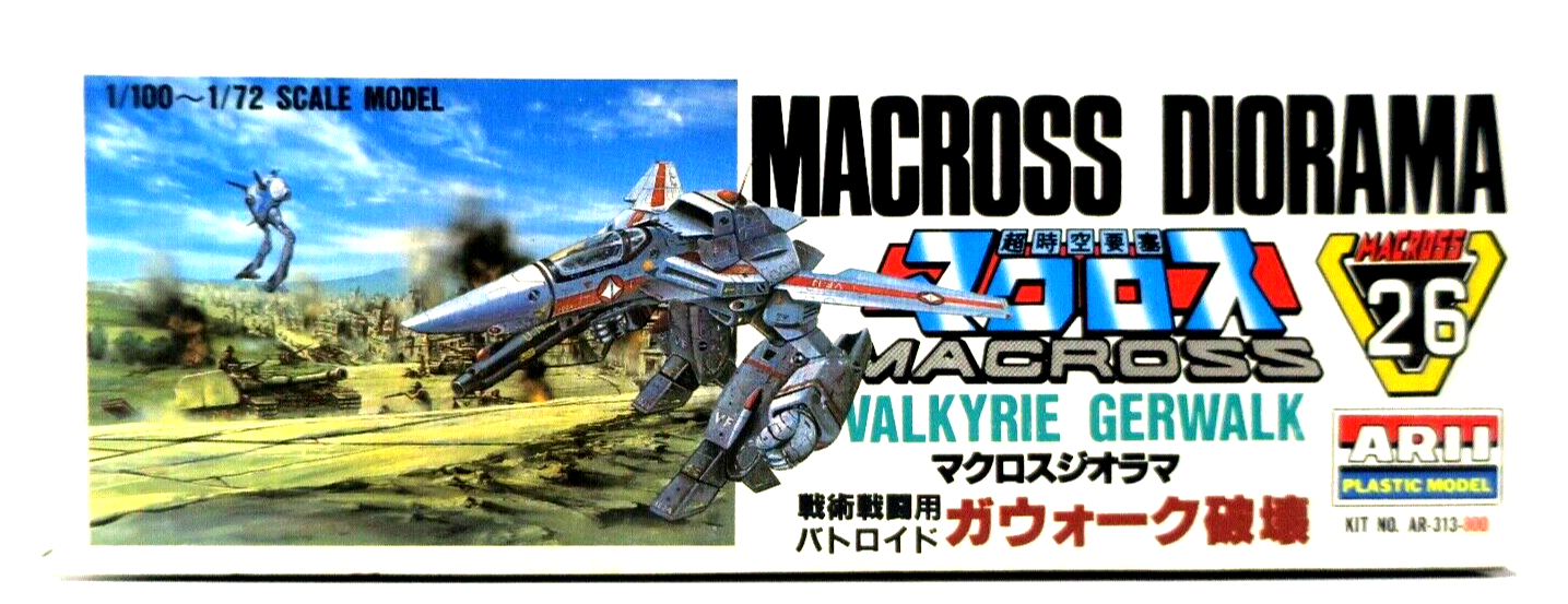 Arii Macross 1/100~1/72 Macross Diorama VF-1J Gerwalk Model Kit AR-313-800 - WISE GUYS HOBBIES LLC