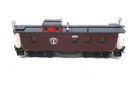 HO Scale Woosung Railworks R-421 B&M Boston & Maine Wood Caboose