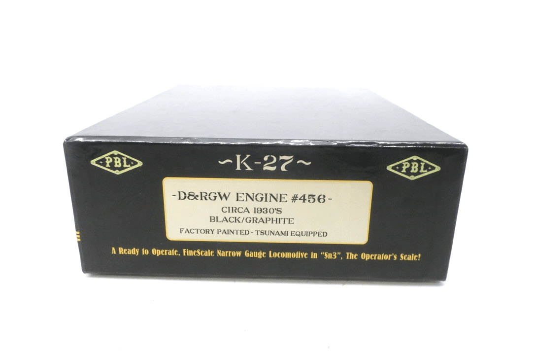 Sn3 Brass PBL D&RGW CLASS K-27 456 FACTORY PAINT DCC/SOUND - WISE GUYS HOBBIES LLC