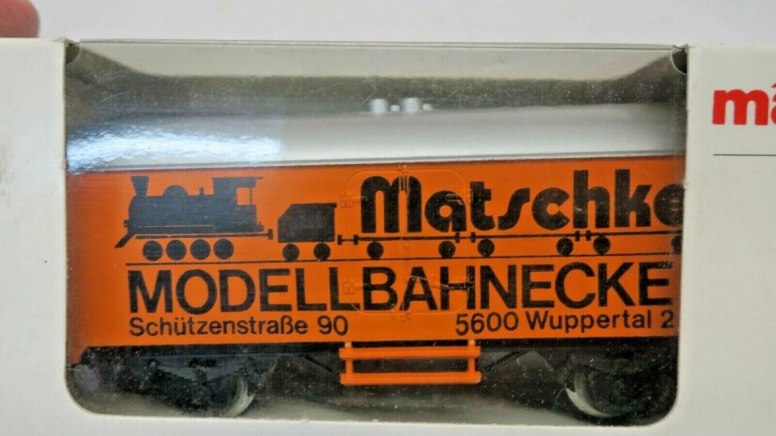 Marklin Matschker Modellbahnecker Schutzenstrabe 90 5600 Wuppertal - WISE GUYS HOBBIES LLC
