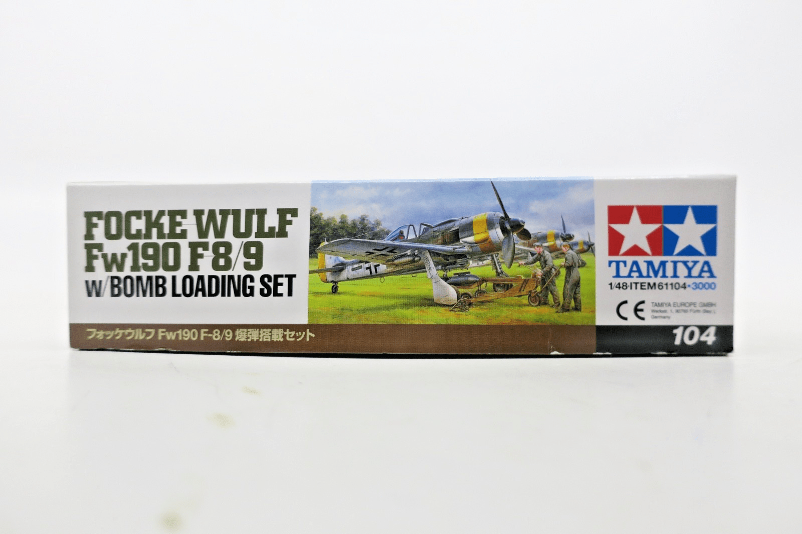 Tamiya 1/48 Focke Wulf Fw190 F8/9 w/ Bomb Loading Set Model Kit - WISE GUYS HOBBIES LLC