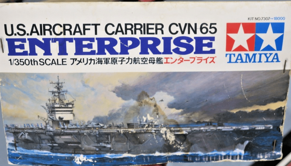 Tamiya Model Kit 7307 1:350 Scale US Aircraft Carrier CVN 65 Enterprise BOX DAM - WISE GUYS HOBBIES LLC