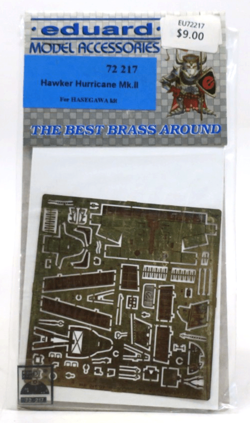 Eduard Photo Etch 1/72 Hawker Hurricane MkII For HASEGAWA Kit Detail Set 72217 - WISE GUYS HOBBIES LLC
