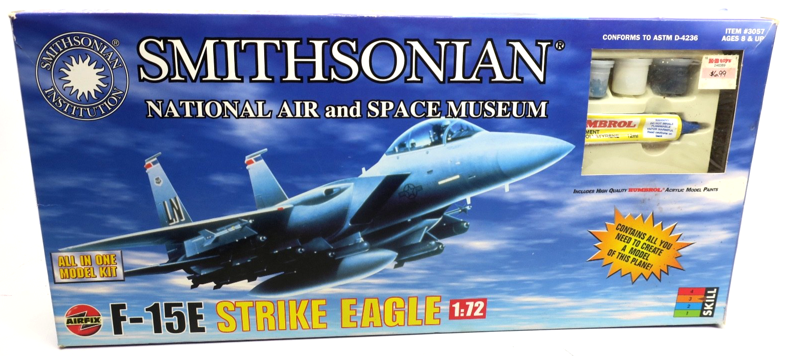 Airfix 1/72 F-15E Strike Eagle Smithsonian Model Kit - WISE GUYS HOBBIES LLC