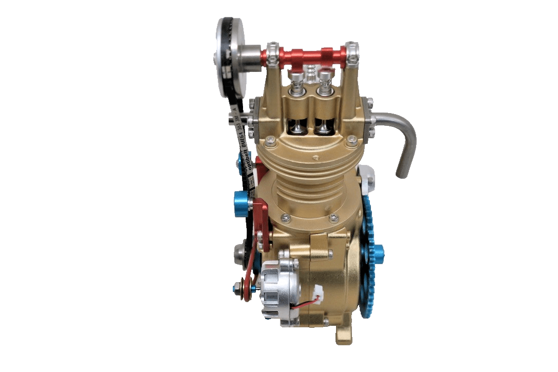 TECHING DM117 Metal Mini Single Cylinder Car Engine Built Working Model - WISE GUYS HOBBIES LLC