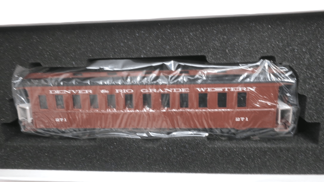 NEW! Sn3 PBL D&RGW 271 Coach Red Factory Painted W/ Interior and Lighting - WISE GUYS HOBBIES LLC