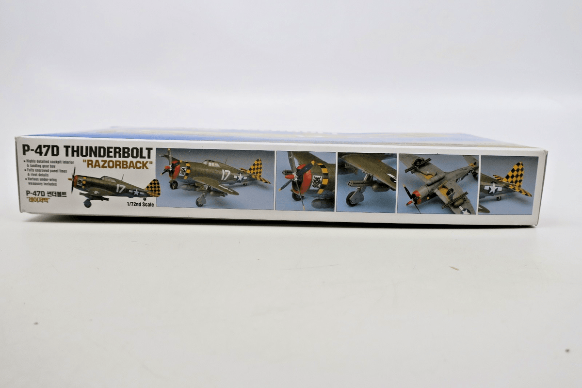 Academy 1/72 P - 47D Thunderbolt Razorback Model Kit 2175 - WISE GUYS HOBBIES LLC