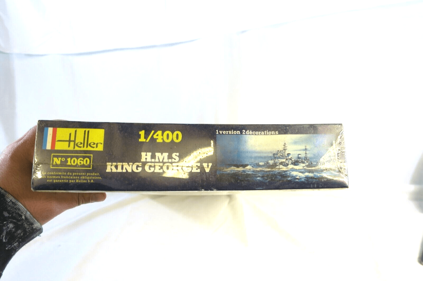 Heller Plastic Model H.M.S. King George V Cuirasse Navel Ship 1:400 Scale VTG - WISE GUYS HOBBIES LLC