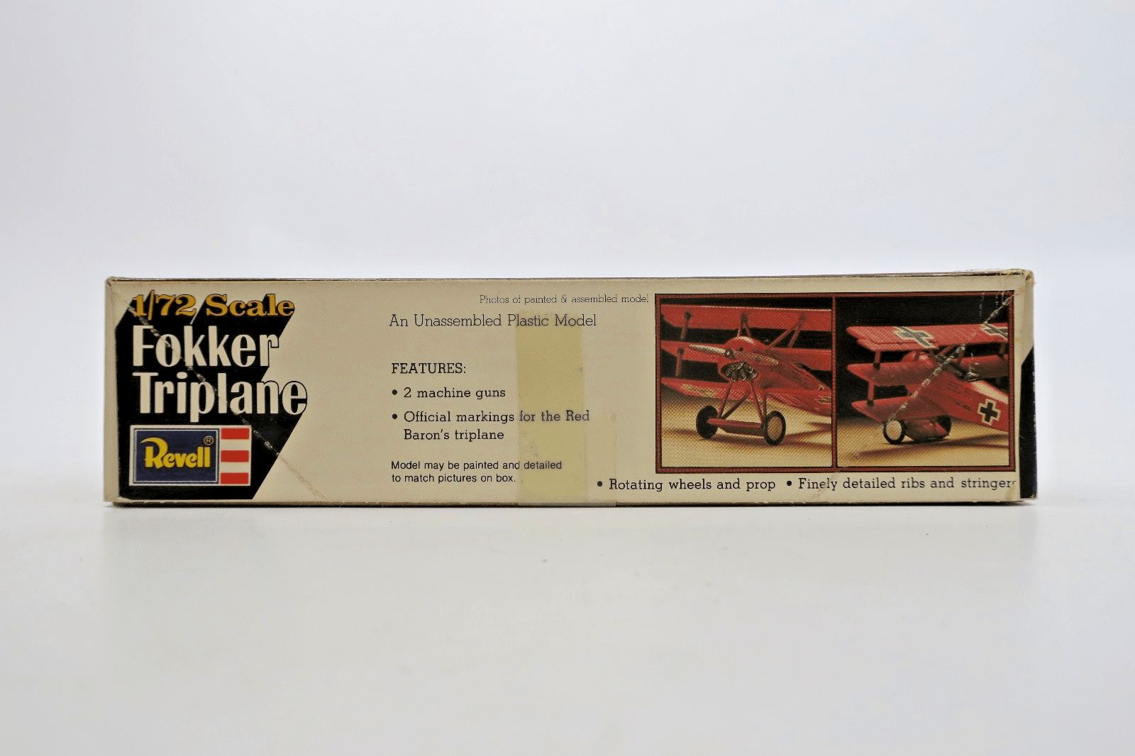 Vintage Revell 1/72 Fokker Triplane Model Kit H - 52 - WISE GUYS HOBBIES LLC