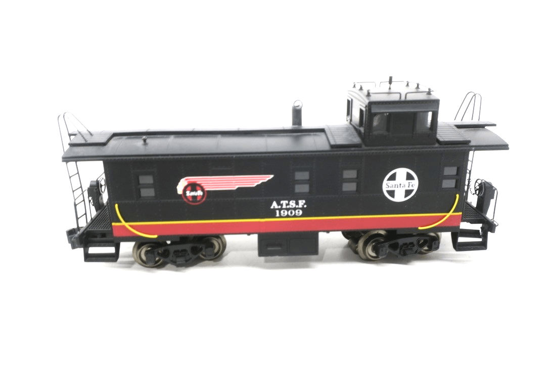 K-LINE K617-1055 ATSF WARBONNET OFF CENTER CUPOLA SS CABOOSE RARE - WISE GUYS HOBBIES LLC