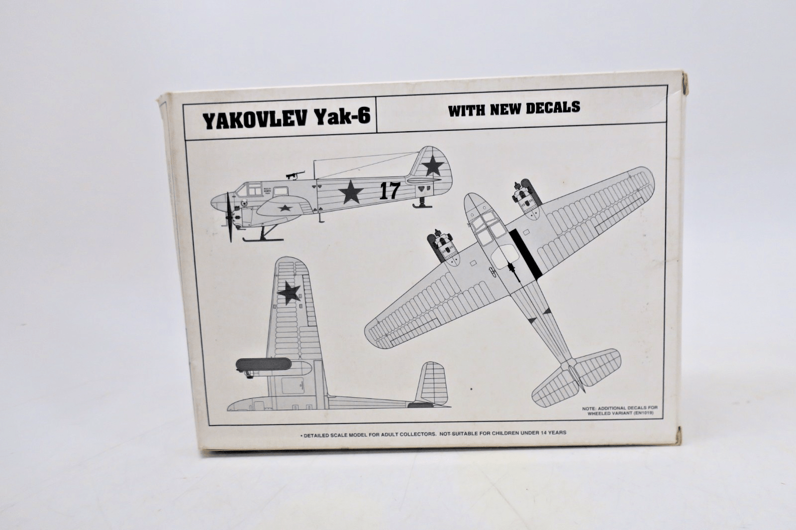 Encore Models 1/72 Yakovlev Yak - 6 (With Skis) Model Kit 1020 - WISE GUYS HOBBIES LLC
