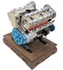 TECHING 1/3 V8 Cylinder Mechanical Engine DM118 Built Working Model - WISE GUYS HOBBIES LLC