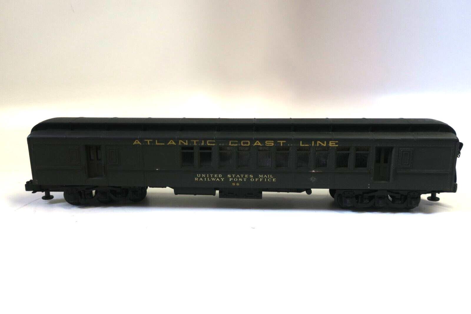 ATLANTIC COAST LINE CUSTOM BUILT RPO/BAGGAGE CAR O SCALE 2 RAIL - WISE GUYS HOBBIES LLC