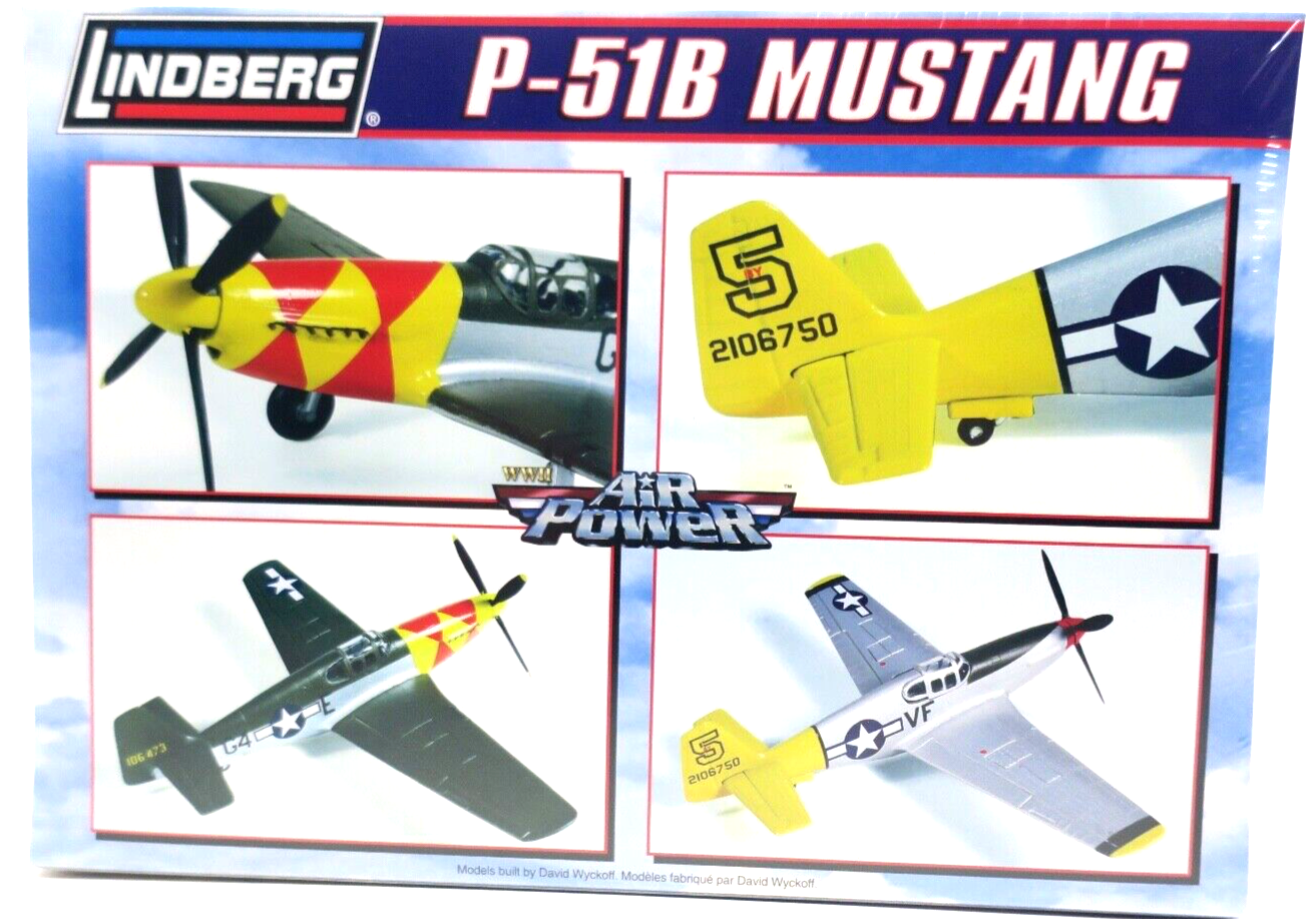 Lindberg Air Power 1/72 P-51B Mustang Model Kit No. 70525 - WISE GUYS HOBBIES LLC