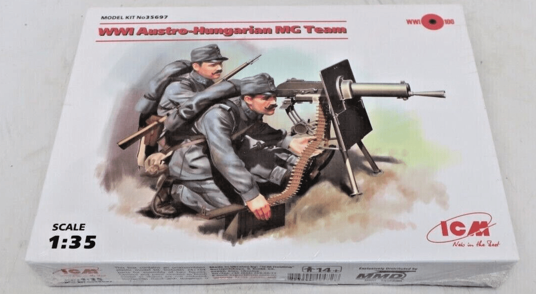 ICM 1/35 WWI Austro-Hungarian MG Team Model Kit 35697 - WISE GUYS HOBBIES LLC