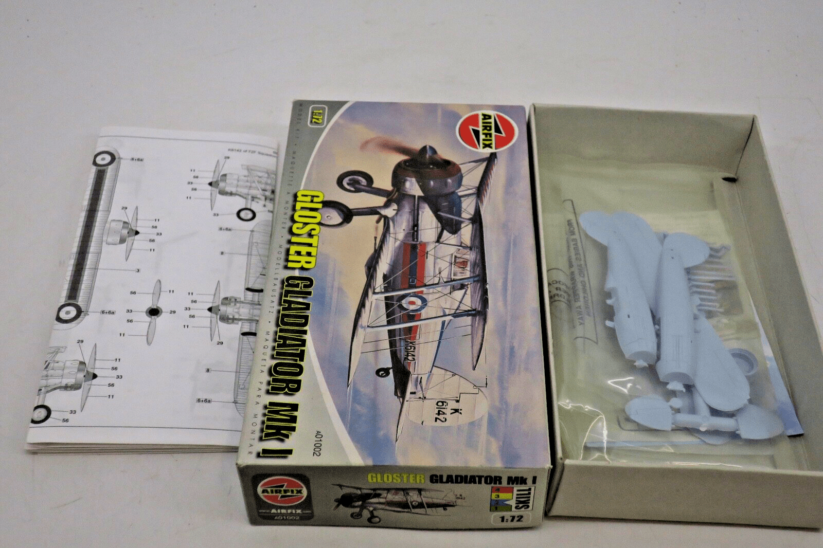 Airfix 1/72 Gloster Gladiator Model Kit A01002 - WISE GUYS HOBBIES LLC