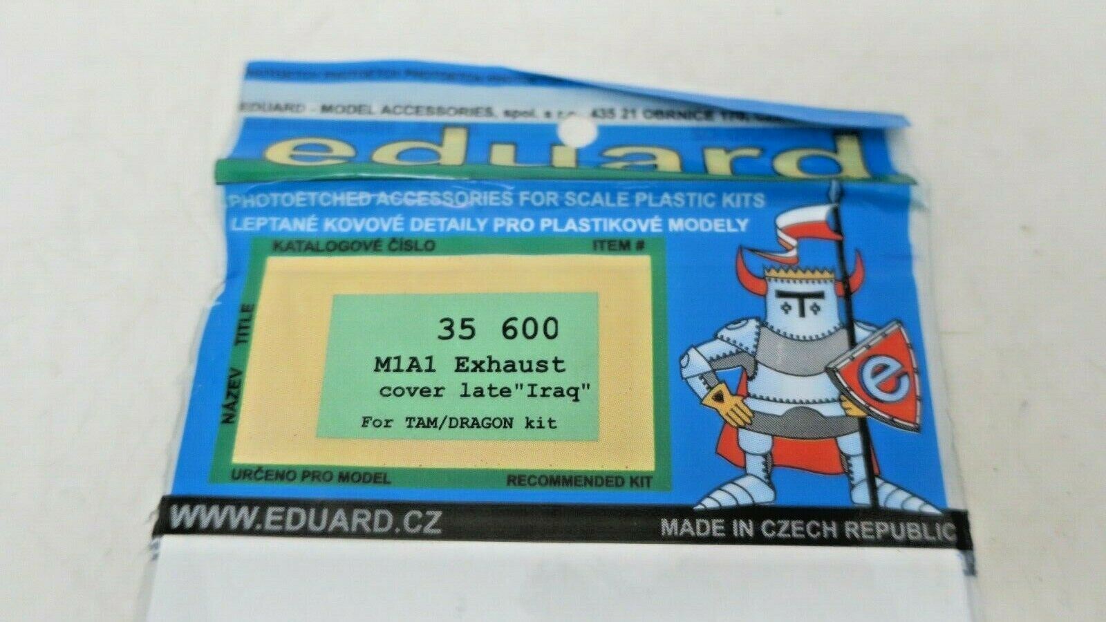 Eduard 1/35 M1A1 Exhaust Cover Iraq Late (TAM/DRA)35600 - WISE GUYS HOBBIES LLC
