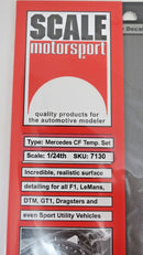 SCALE MOTORSPORT 1/24 MERCEDES DTM TEMPLATE COMP. FIBER DECAL SET 7130