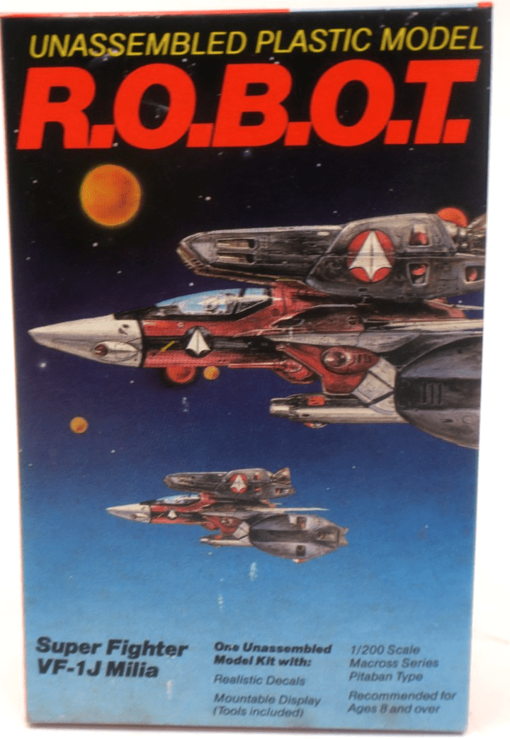 Testors ROBOTS 1/200 Super Fighter VF-1J Milia Model Kit 0037 - WISE GUYS HOBBIES LLC