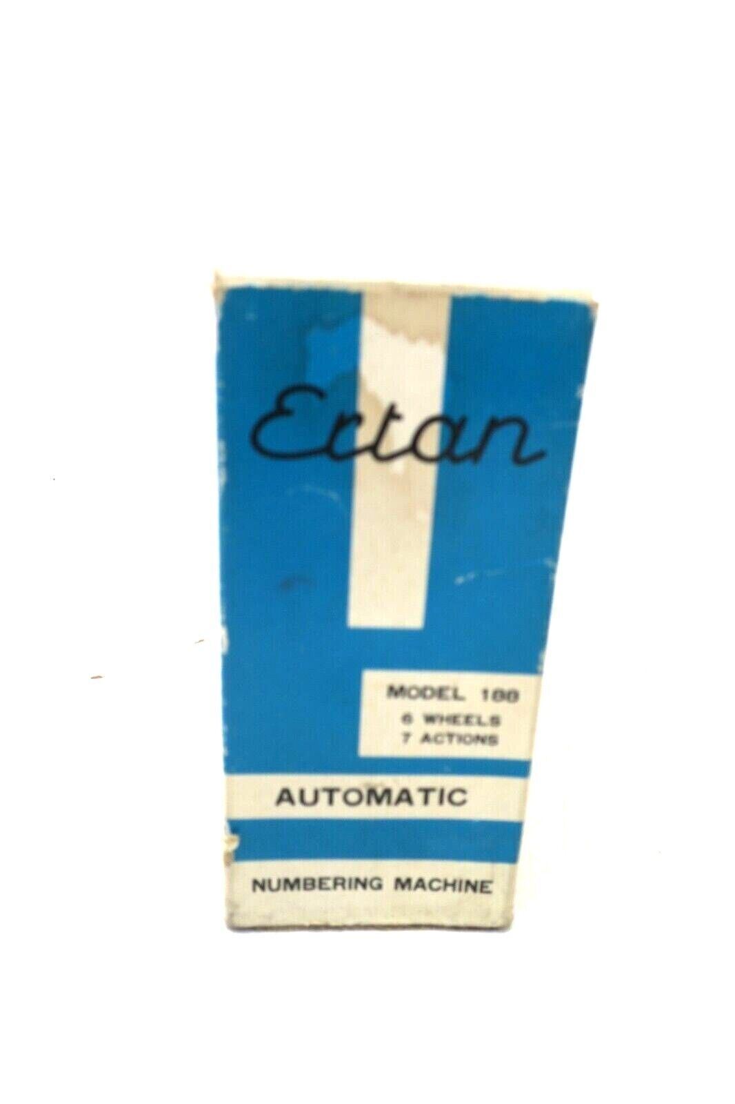 VINTAGE ERTAN Automatic Numbering Machine Model 188 W/ ORIGINAL BOX - WISE GUYS HOBBIES LLC