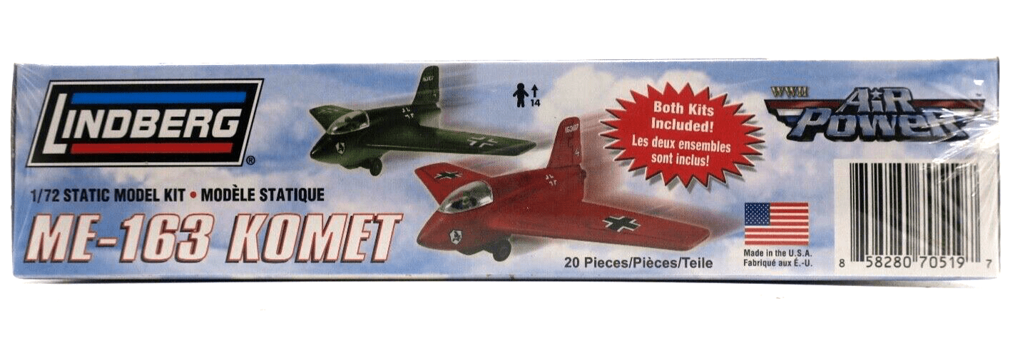 Lindberg Air Power 1/72 ME-163 Komet Model Kit No. 70519 - WISE GUYS HOBBIES LLC