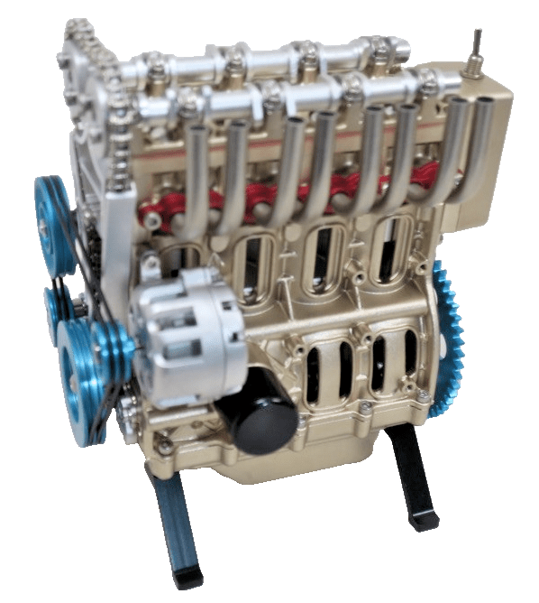 TECHING 4 Cylinder Engine KIT 1/3. DM13 Built Working Model - WISE GUYS HOBBIES LLC