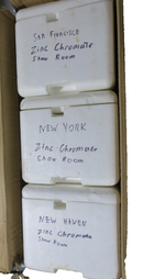 Lionel Zinc Chromate Std. Gauge Tinplate 3-Car Std. Gauge Show Room Set 11-40019