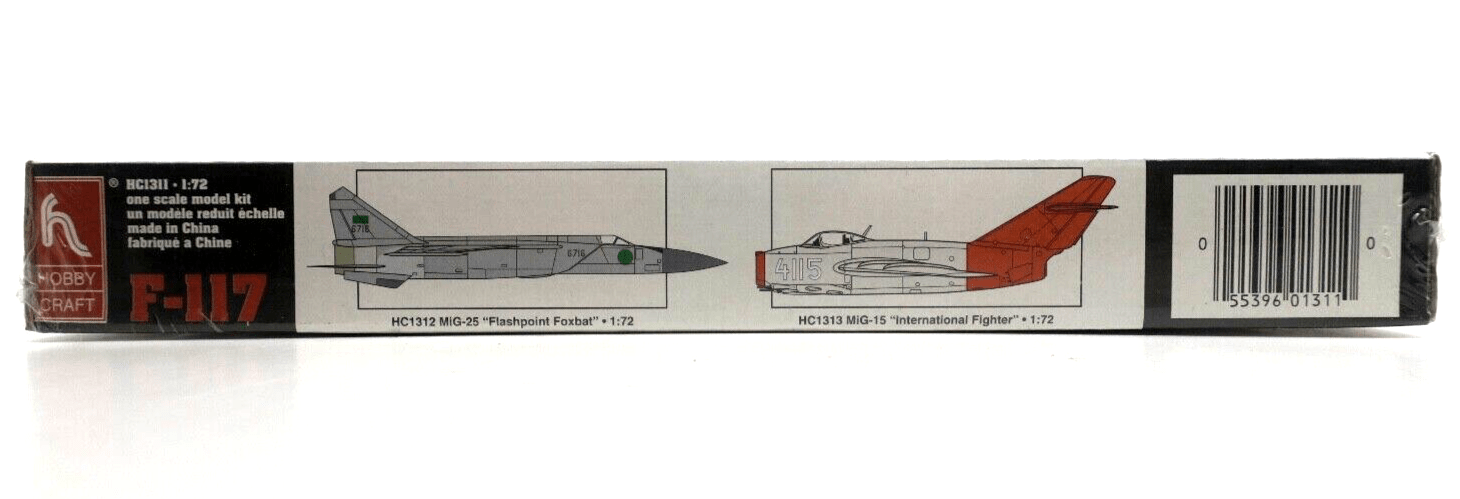 HobbyCraft 1/72 F-117 "Stealth" Model Kit HC1311 - WISE GUYS HOBBIES LLC