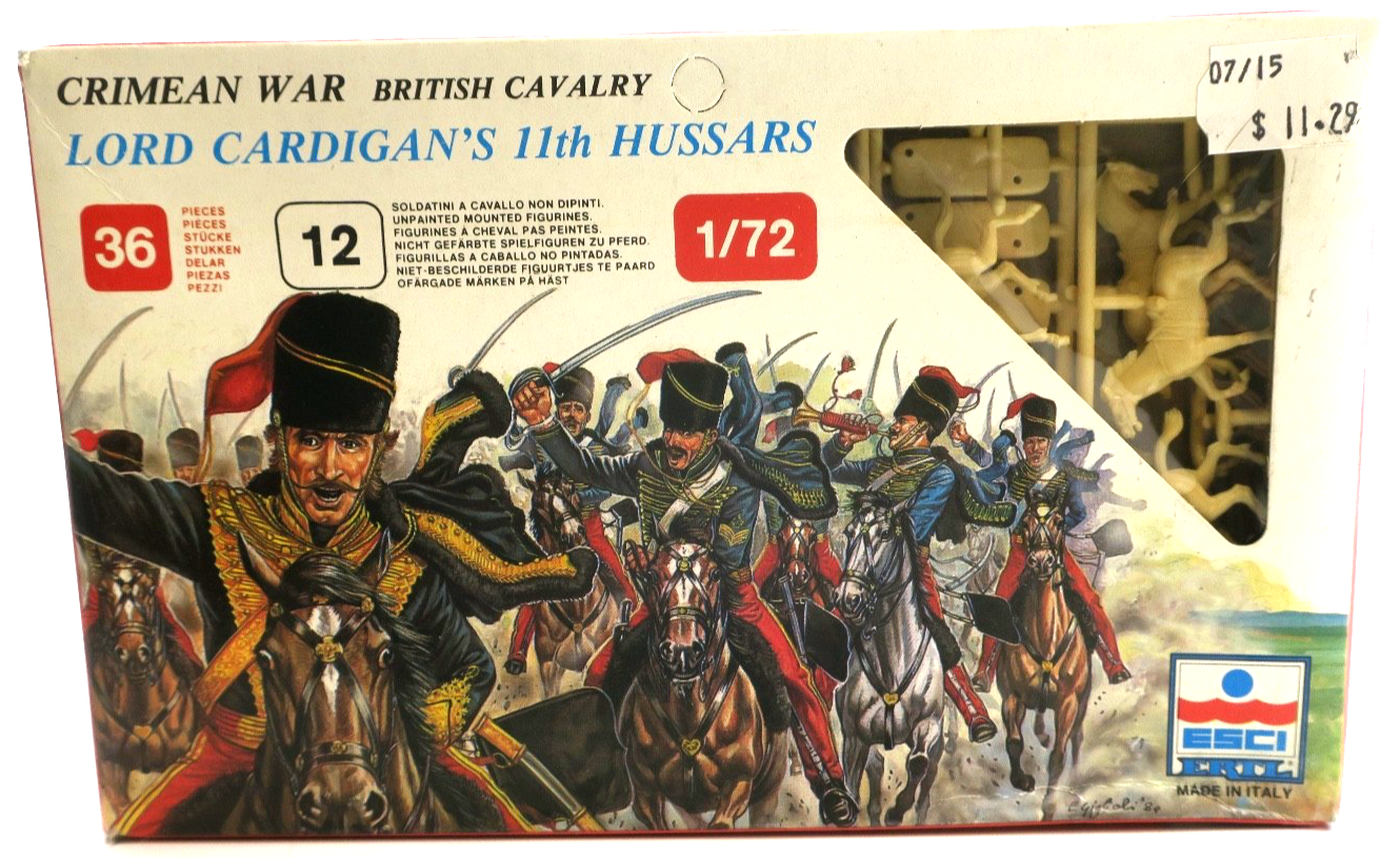 ESCI 1/72 Lord Cardigan's 11th Hussars Model Kit 220 - WISE GUYS HOBBIES LLC