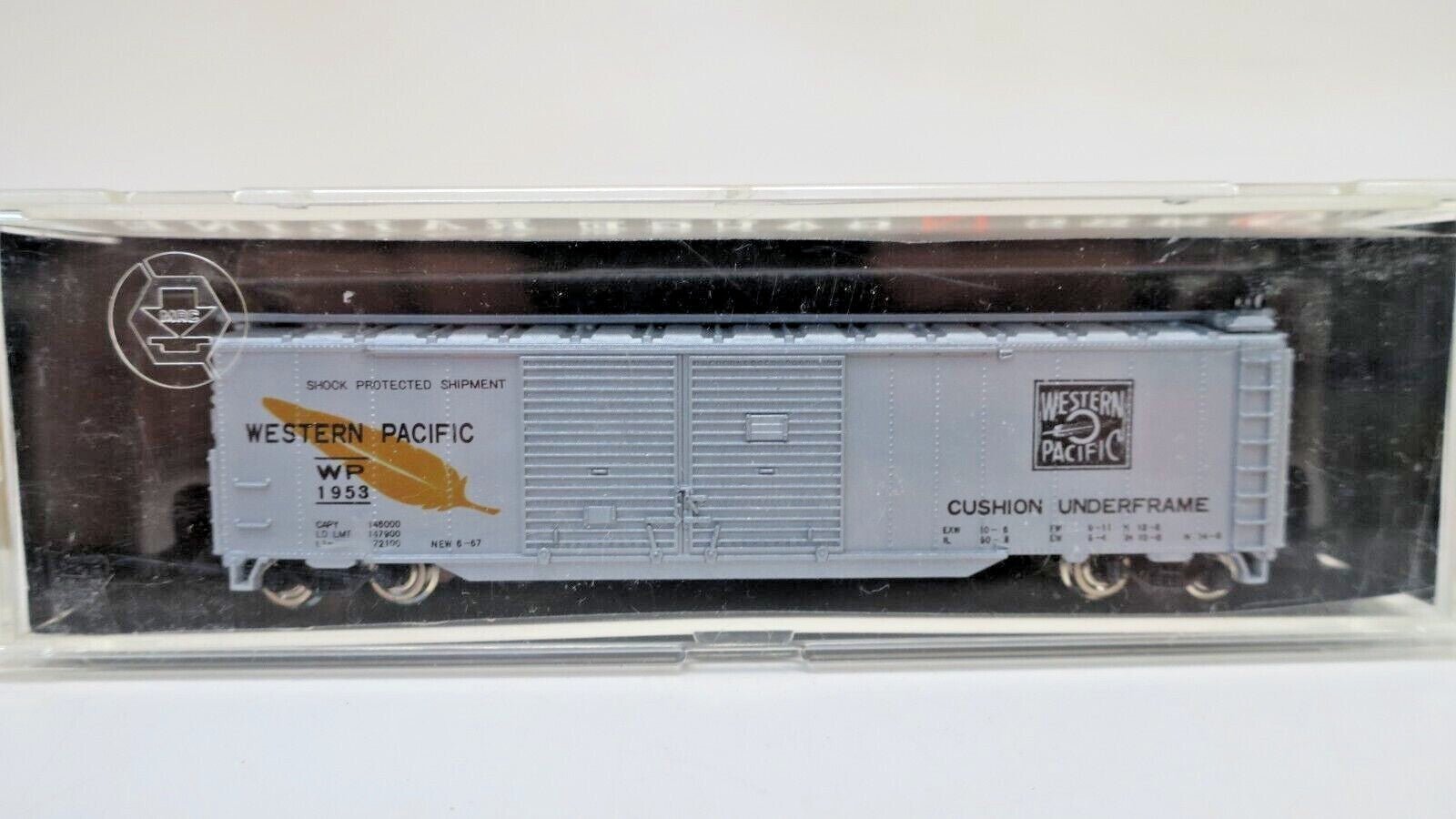 MRC N GAUGE WESTERN PACIFIC DOUBLE DOOR BOX CAR 7031 - WISE GUYS HOBBIES LLC