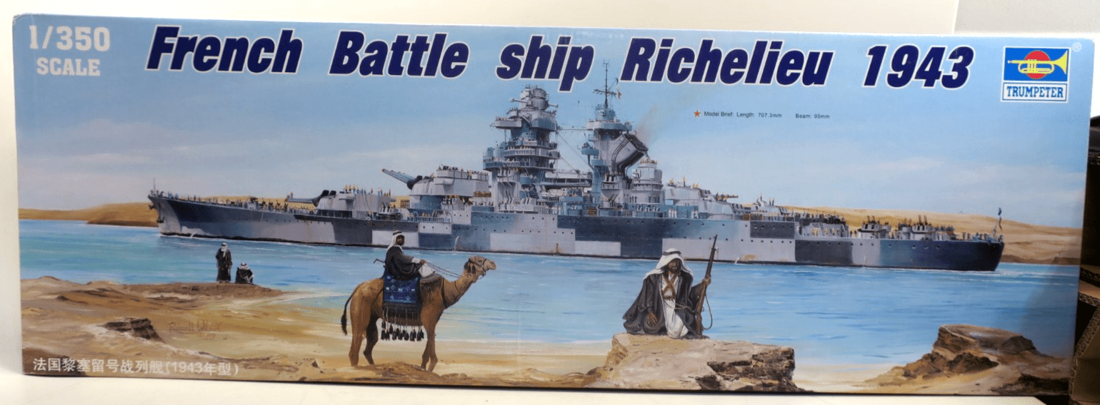 Trumpeter 1/350 French Battle Ship Richelieu 1943 Model Kit 05311 - WISE GUYS HOBBIES LLC