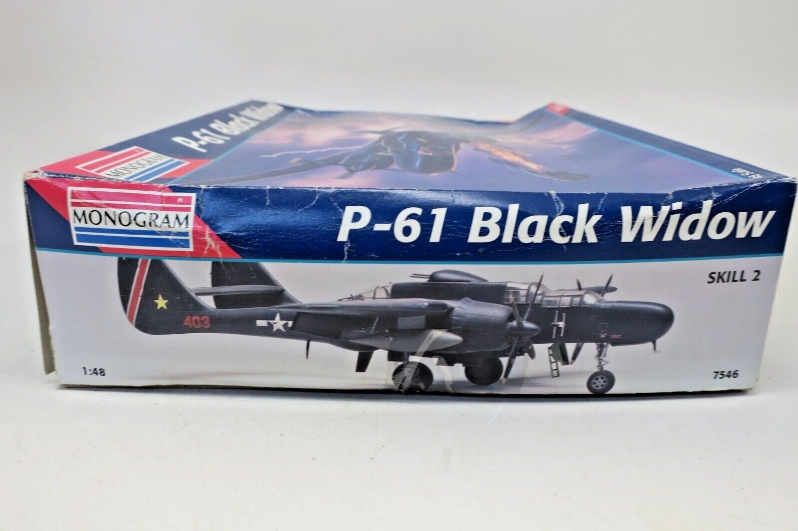 MONOGRAM 7546 P-61 BLACK WIDOW 1/48 SCALE. AW/GJ - WISE GUYS HOBBIES LLC