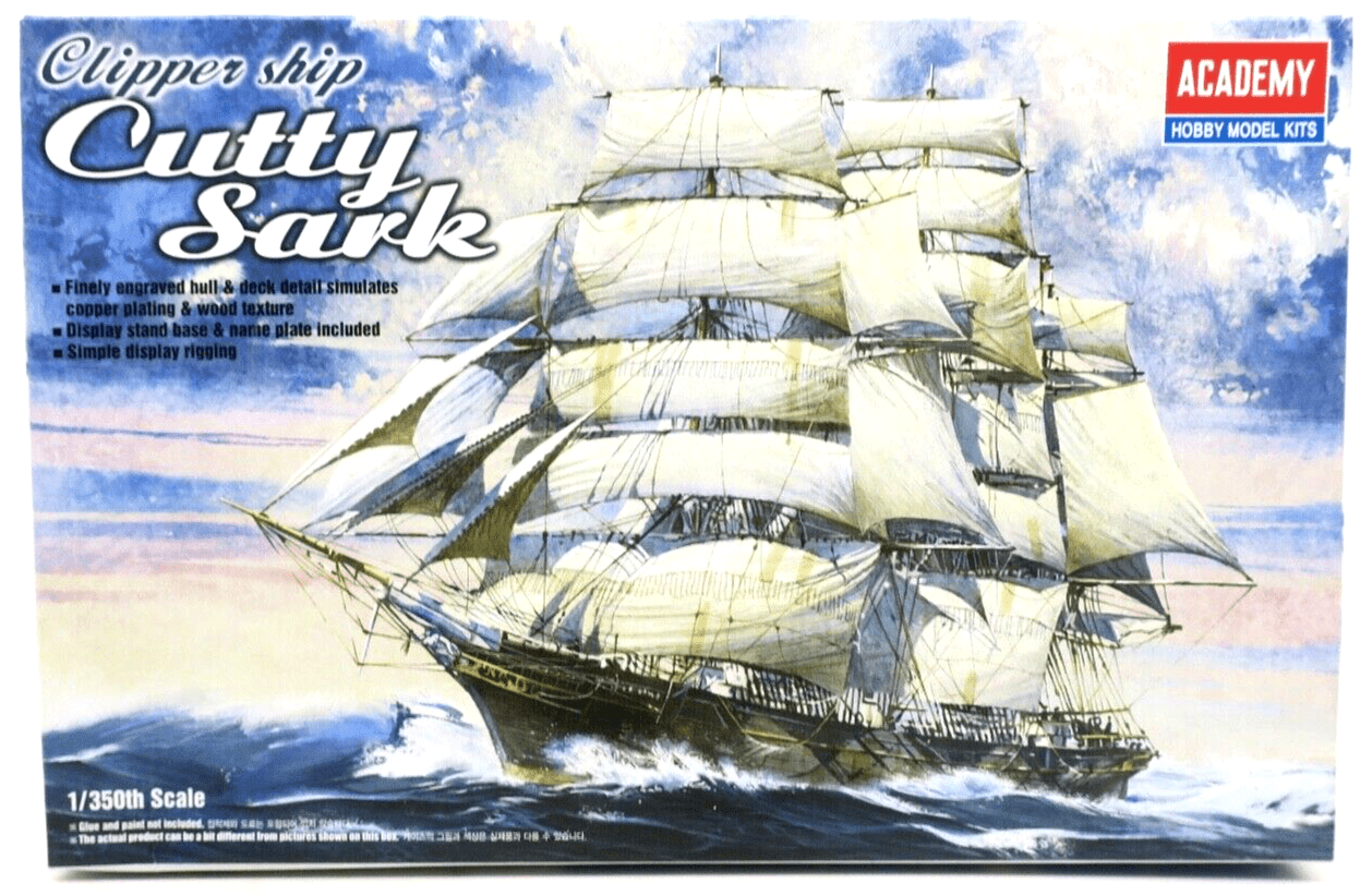 Academy 1/350 Cutty Sark Model Kit - WISE GUYS HOBBIES LLC