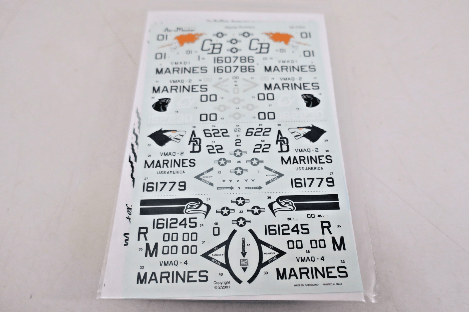 Aeromaster Decals 48 - 528 Marine Prowlers - WISE GUYS HOBBIES LLC