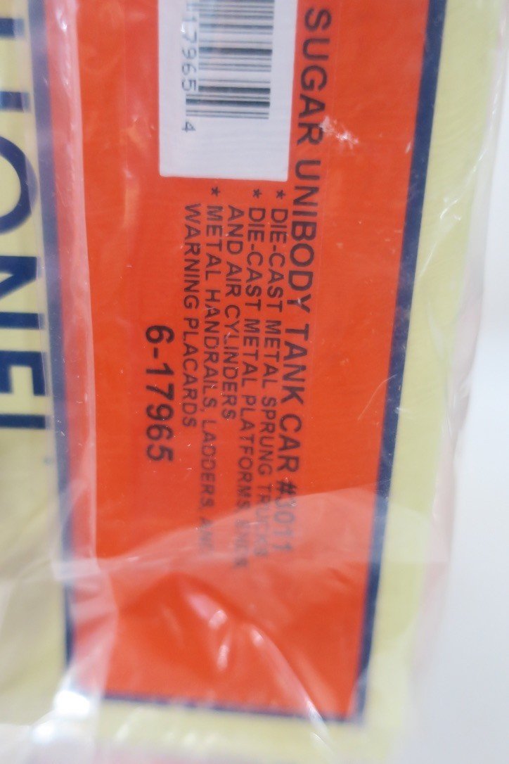 Lionel Domino Sugar Unibody Single Dome Tank Car 3 - Pack 6 - 21877 AS - IS - WISE GUYS HOBBIES LLC