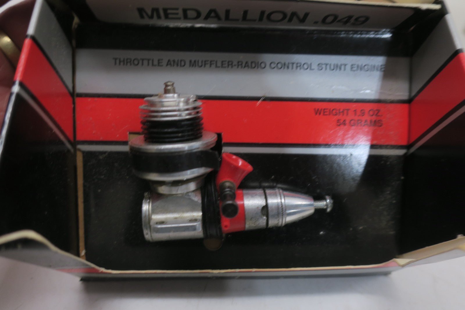 Cox Medallion .049 R/C with throttle control 2501 Model Engine In Box - WISE GUYS HOBBIES LLC