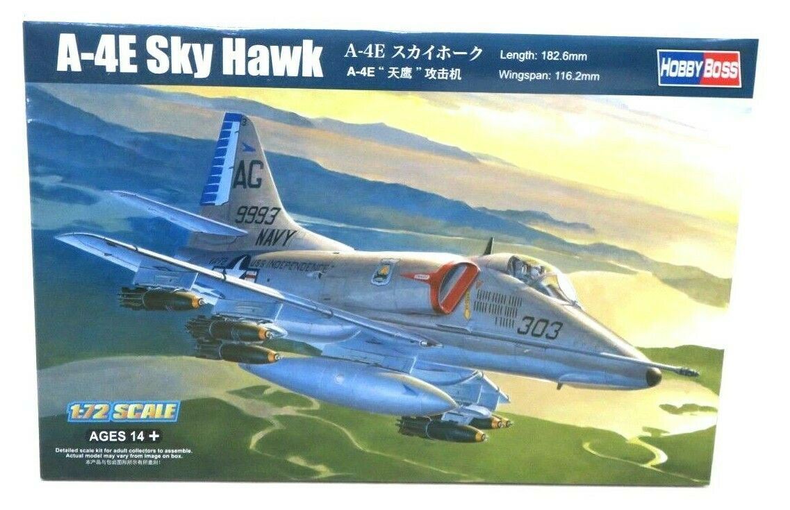 Hobbyboss 87254 Sky Hawk A-4E 1/72 Airplane Model Kit - WISE GUYS HOBBIES LLC