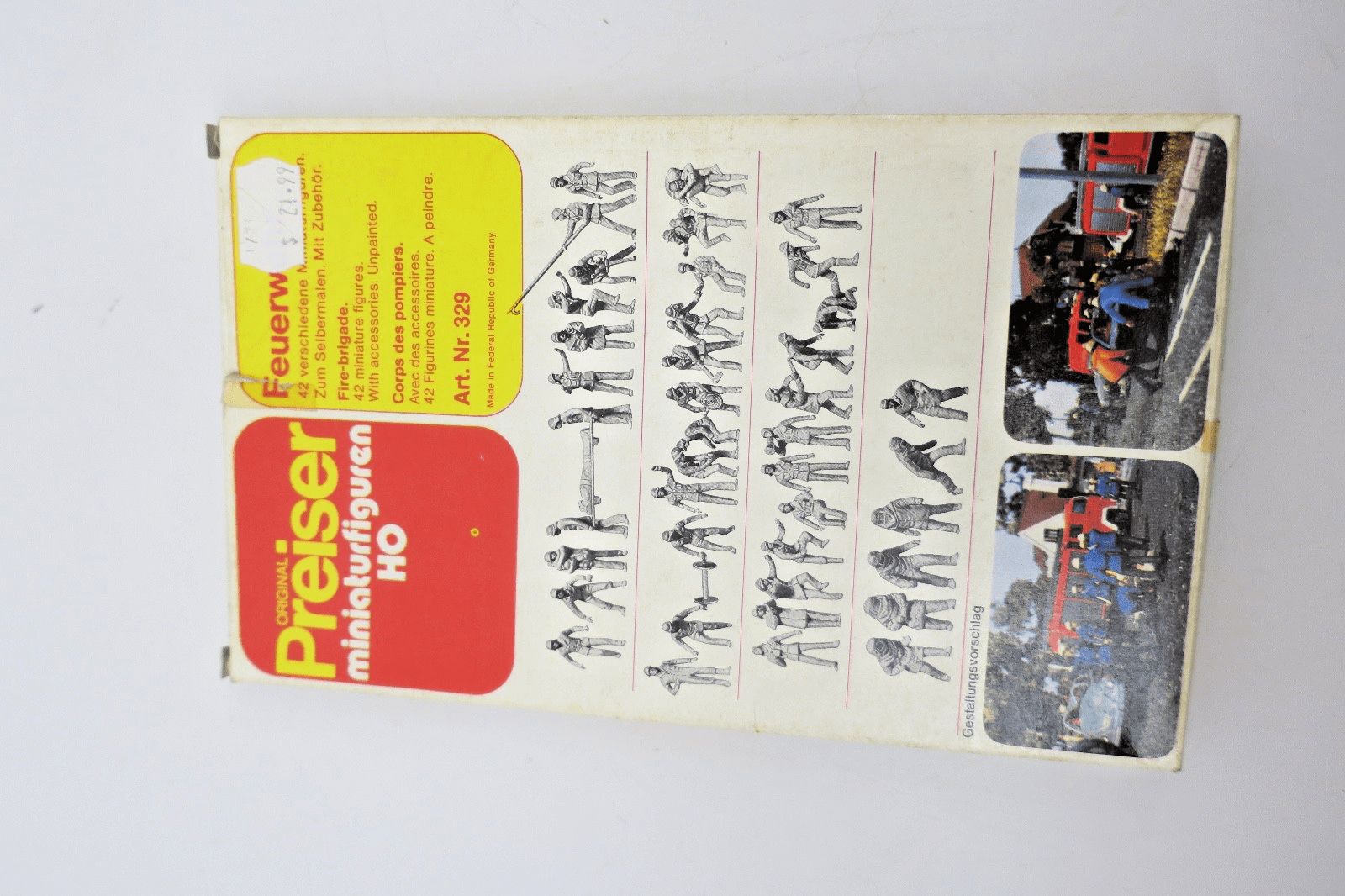 Preiser Feuerwehr (Firemen) Model Kit 329 - WISE GUYS HOBBIES LLC