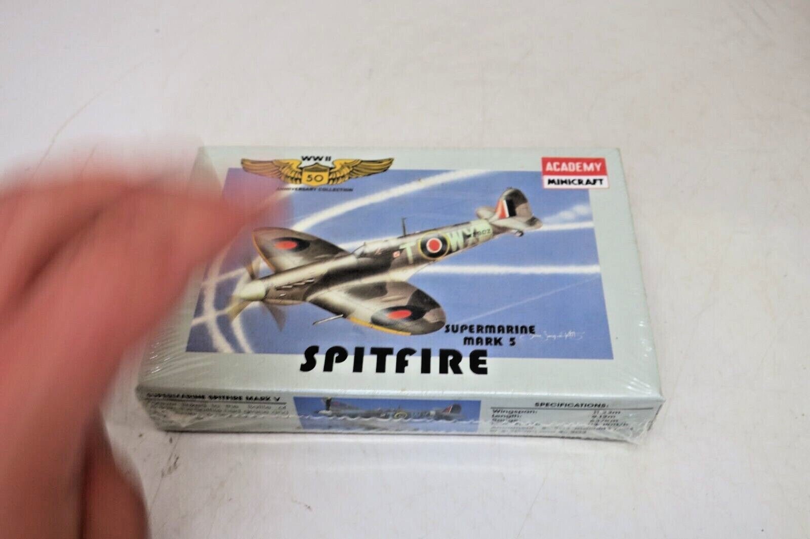 4412 ACADEMY MINICRAFT 1/144th Scale BRITISH SPITFIRE Plastic Model Kit New - WISE GUYS HOBBIES LLC