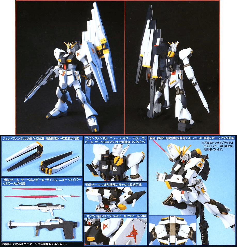 Bandai HGUC 1/144 Nu Gundam Model Kit - WISE GUYS HOBBIES LLC